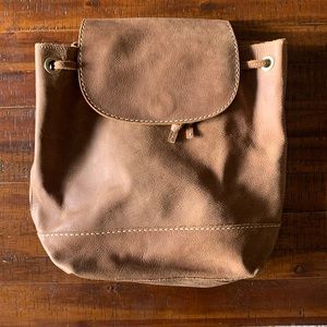 Roots Leather Backpack